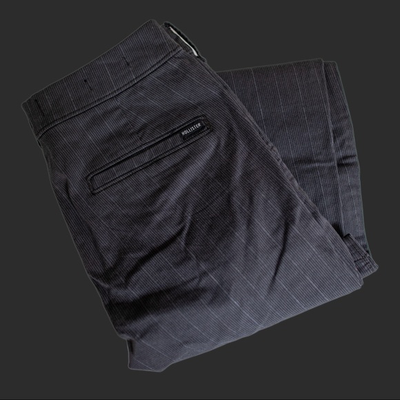 hollister black chinos